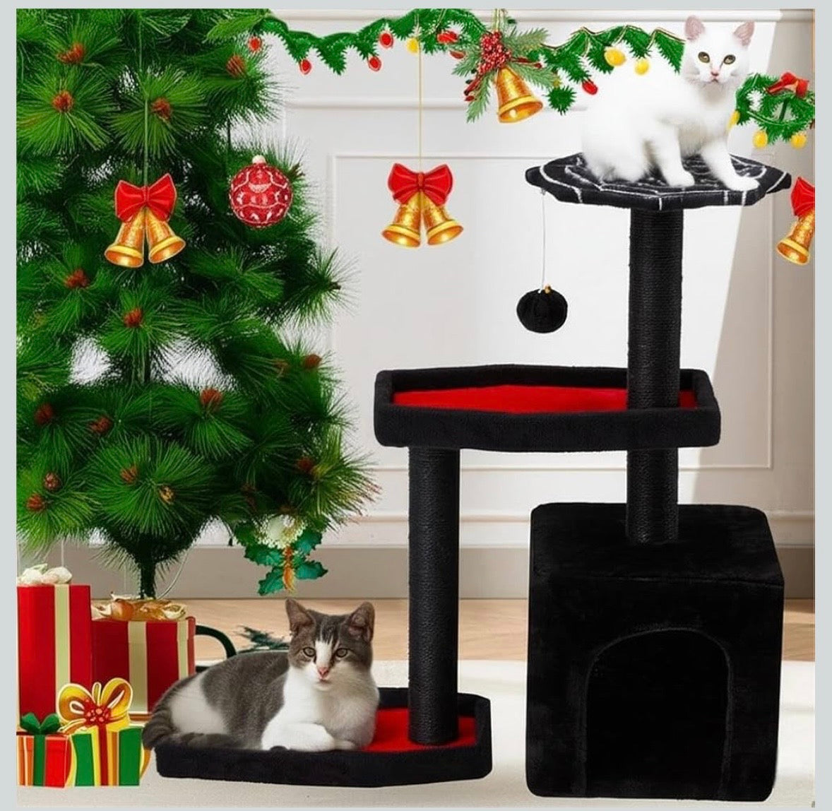 Gothic Coffin Cat Tree Tower