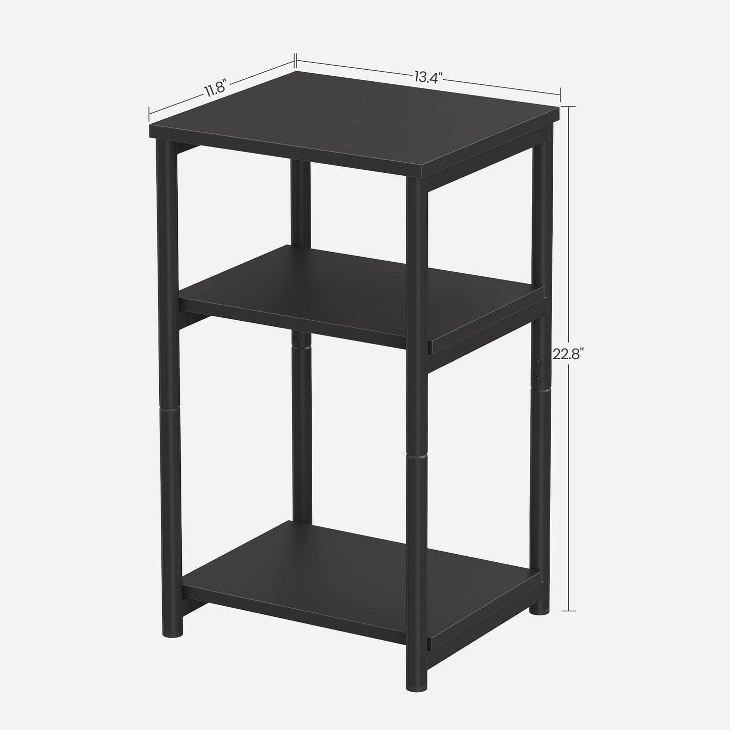 VASAGLE 3-Tier Industrial Side Table