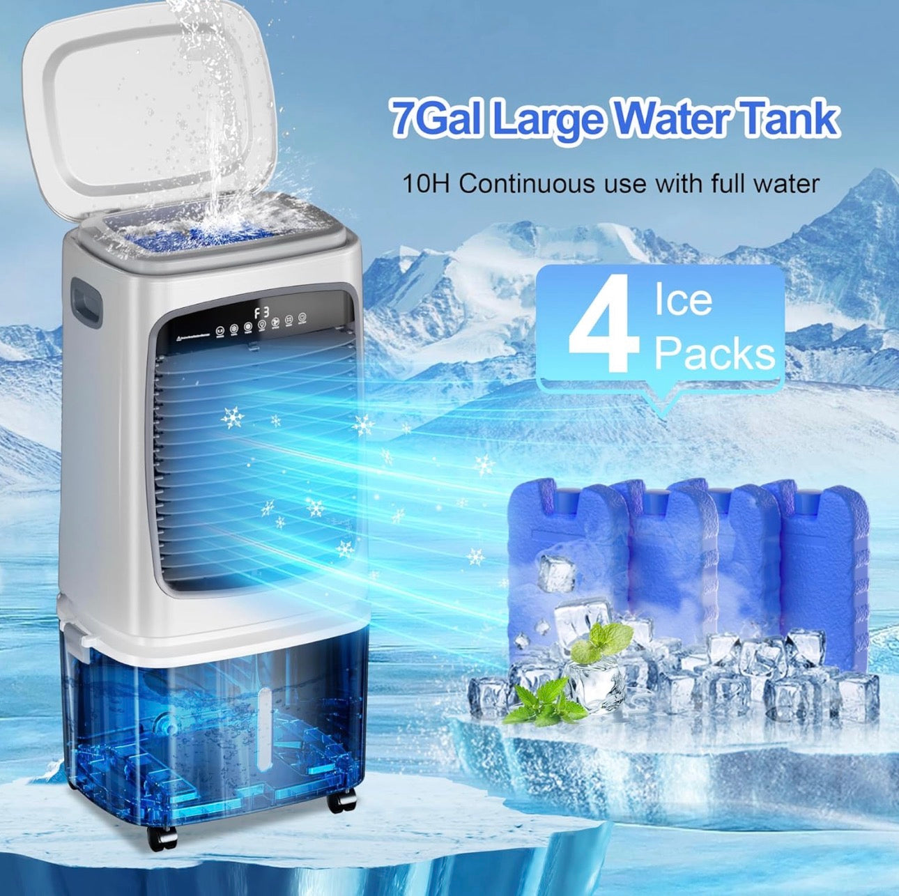 Uthfy 3-in-1 Portable Swamp Cooler