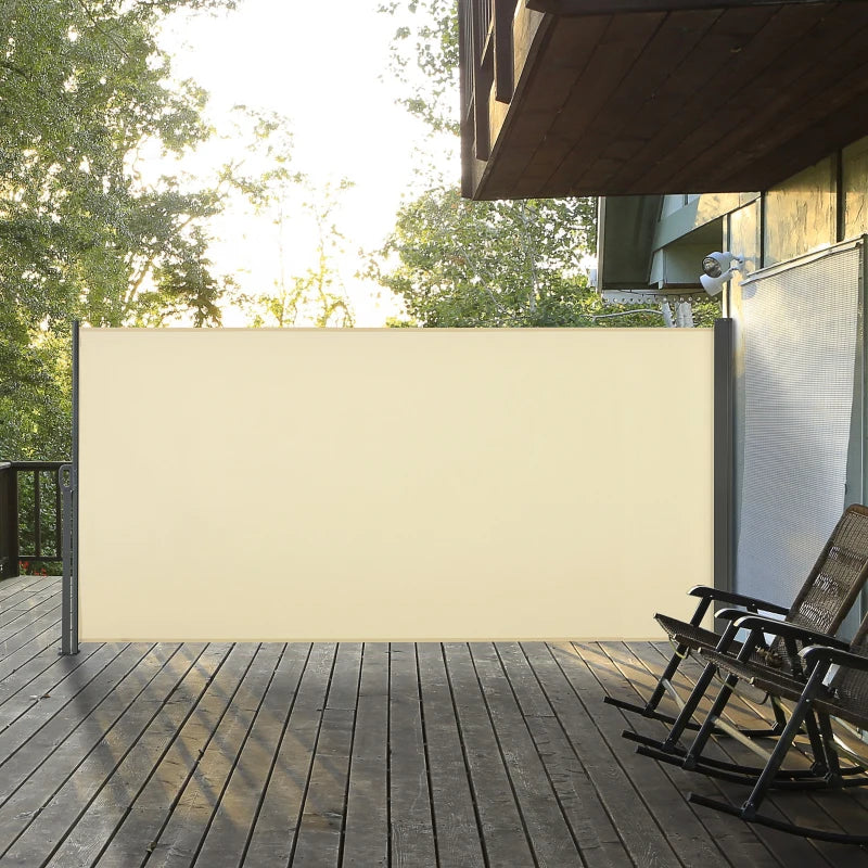 Outsunny Retractable Patio Privacy Side Awning
