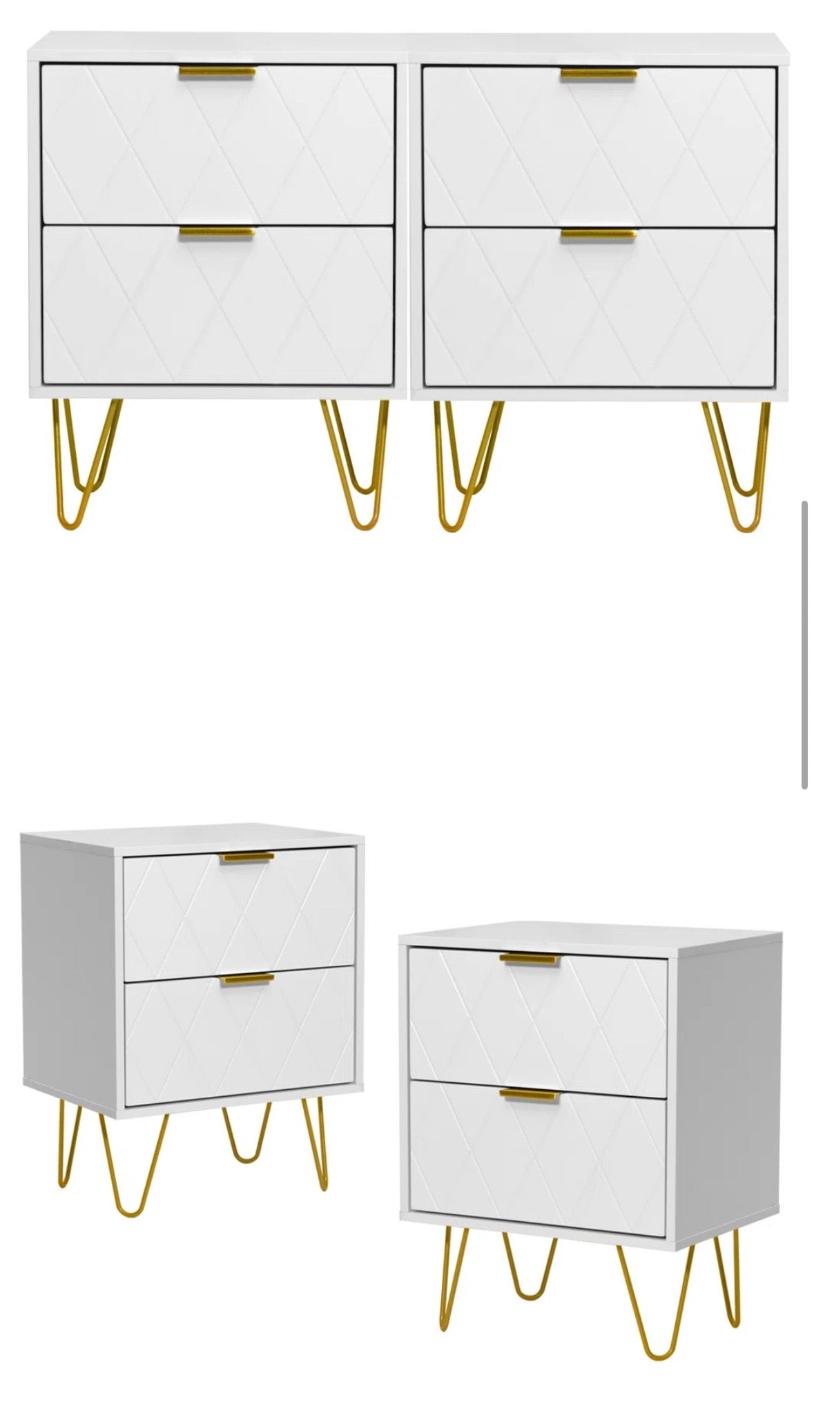 Modern 2-Drawer Nightstand