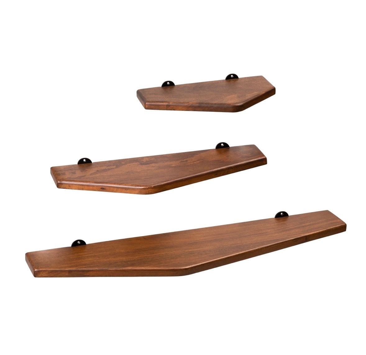 Force Solid Mango Wood Wall Shelf Set