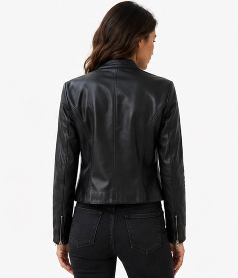 Women’s Contemporary Leather Jacket – XS Only