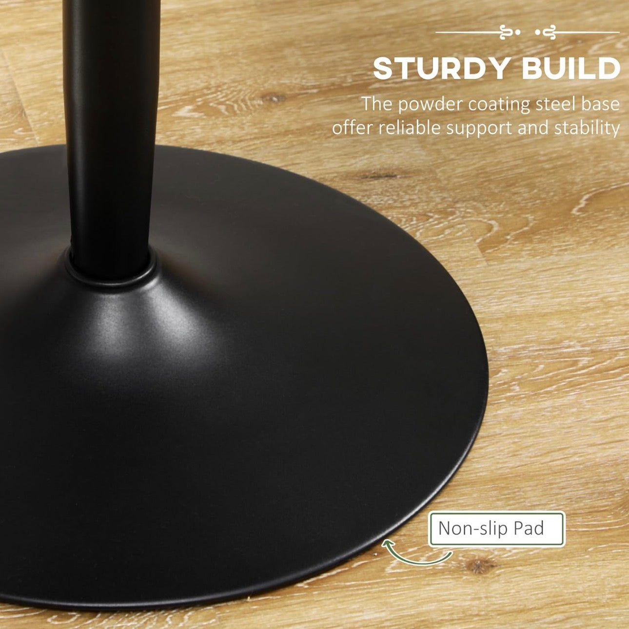 HOMCOM Modern Round Dining Table