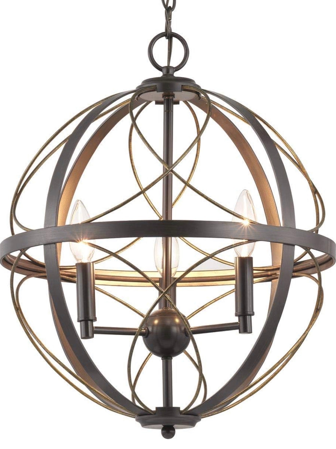Progress Lighting Antique Bronze 3-Light Pendant