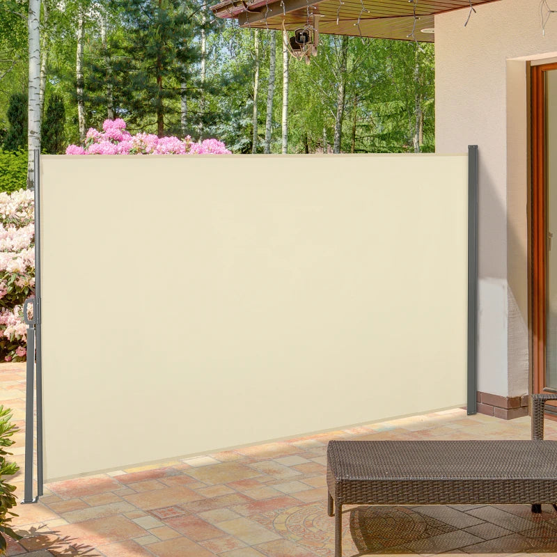 Outsunny Retractable Patio Privacy Side Awning