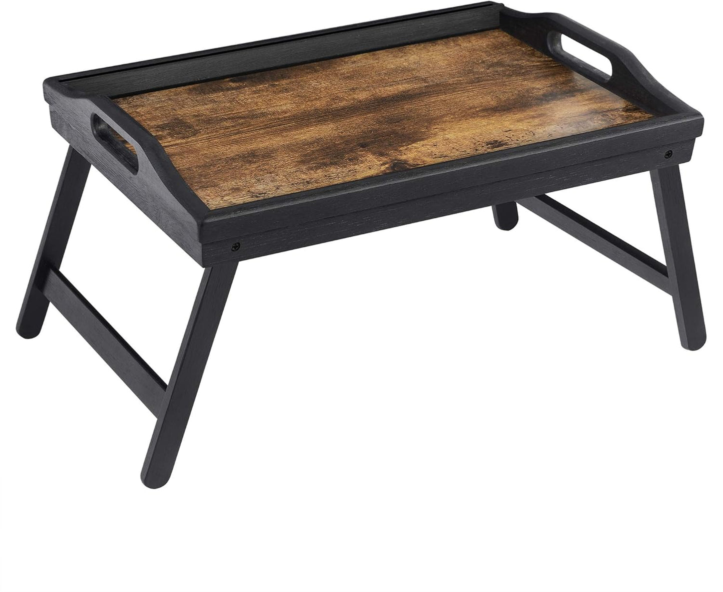 SONGMICS Rustic Folding Breakfast Tray – Rustic Brown