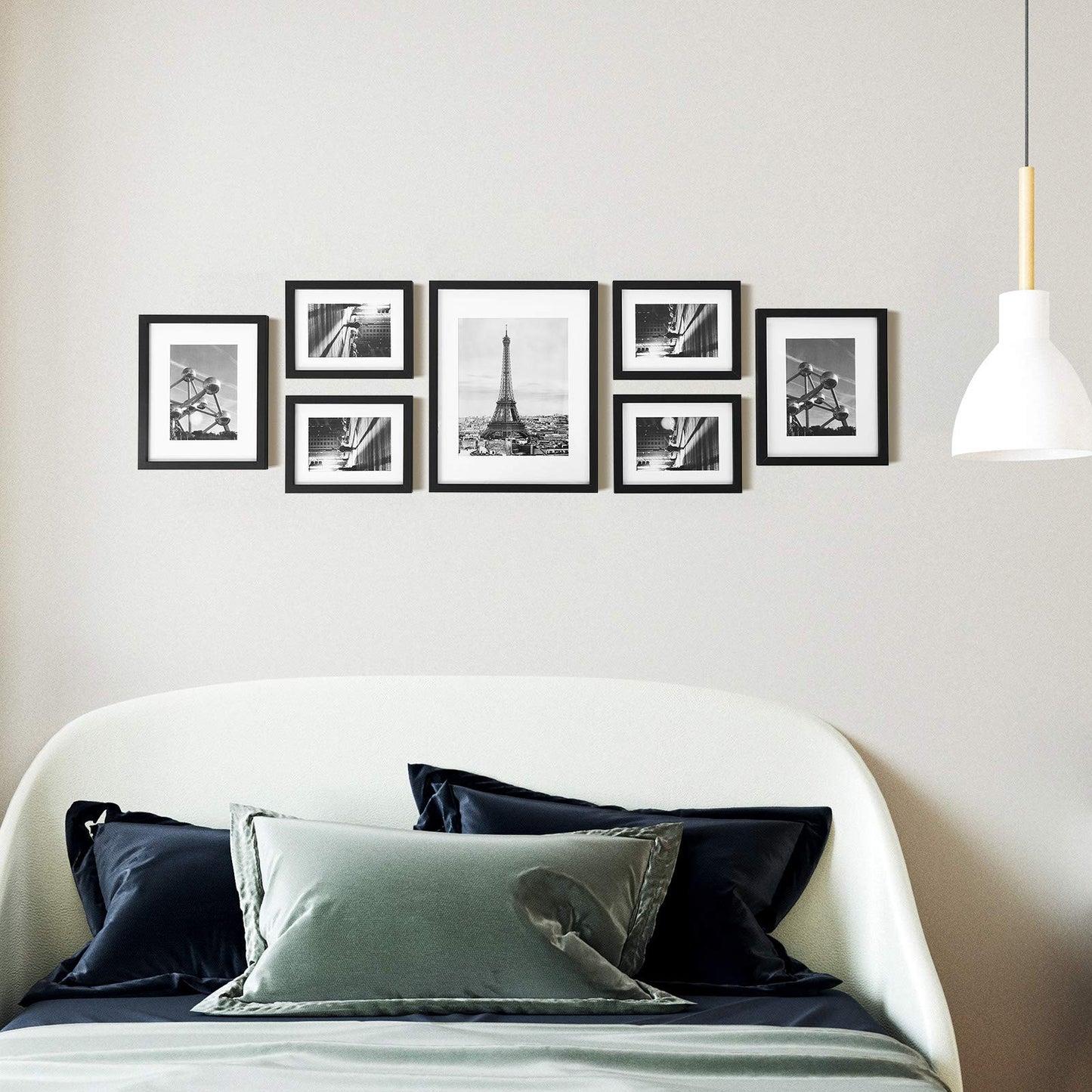 SONGMICS 7-Piece Gallery Wall Picture Frame Set