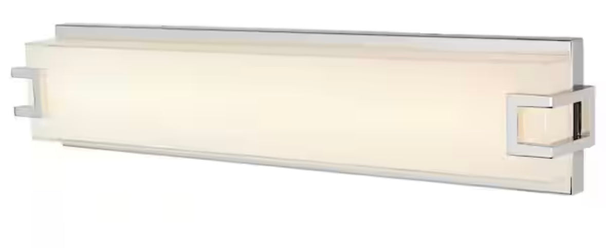 Home Decorators Collection LED Vanity Light Fixture — Modern 32W Integrated LED Bathroom Wall Light