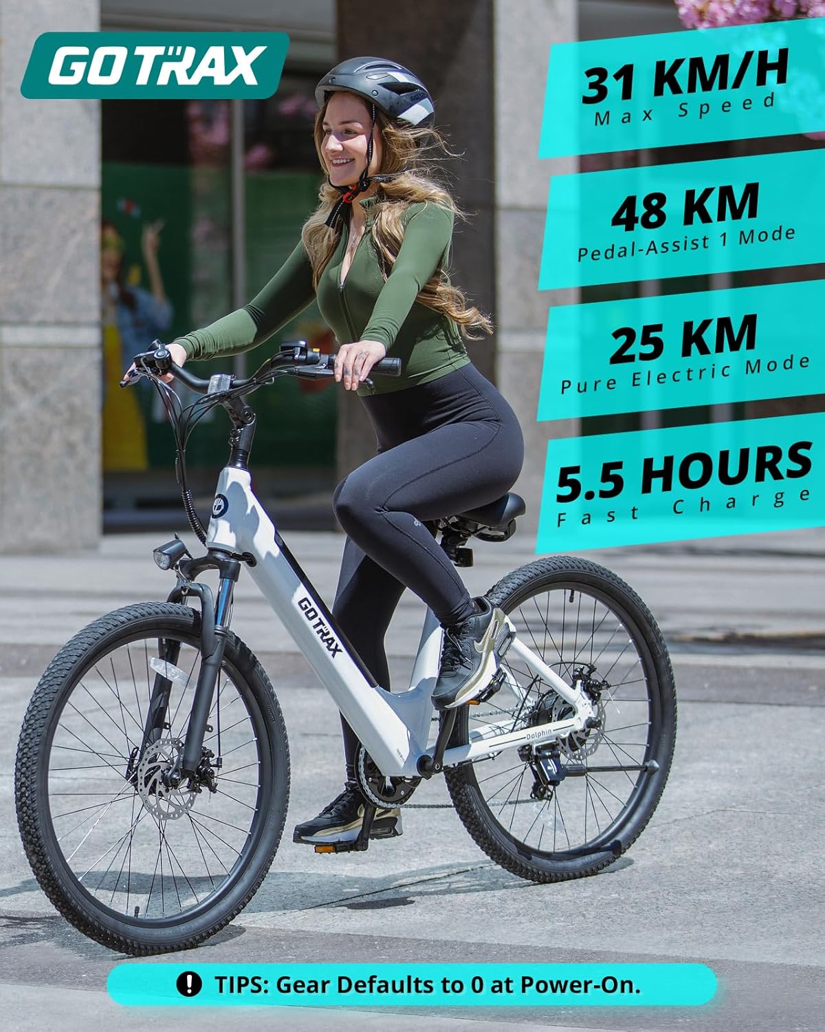 Gotrax Dolphin 26” Electric Bike – 500W
