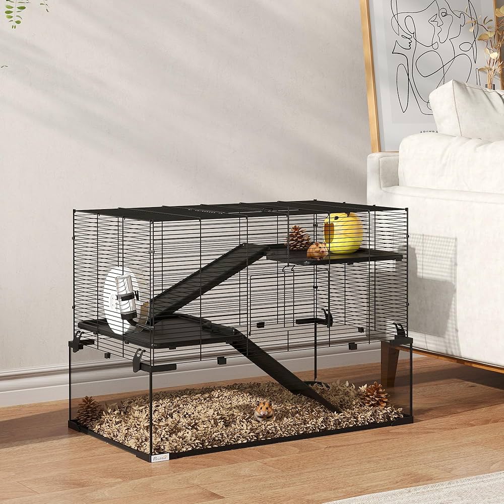 PawHut Multi-Level Hamster Habitat