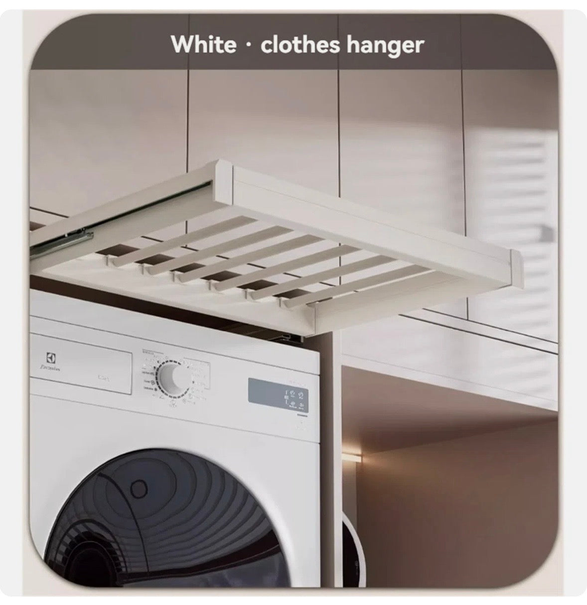 Retractable Aluminum Clothes Drying & Storage Rack