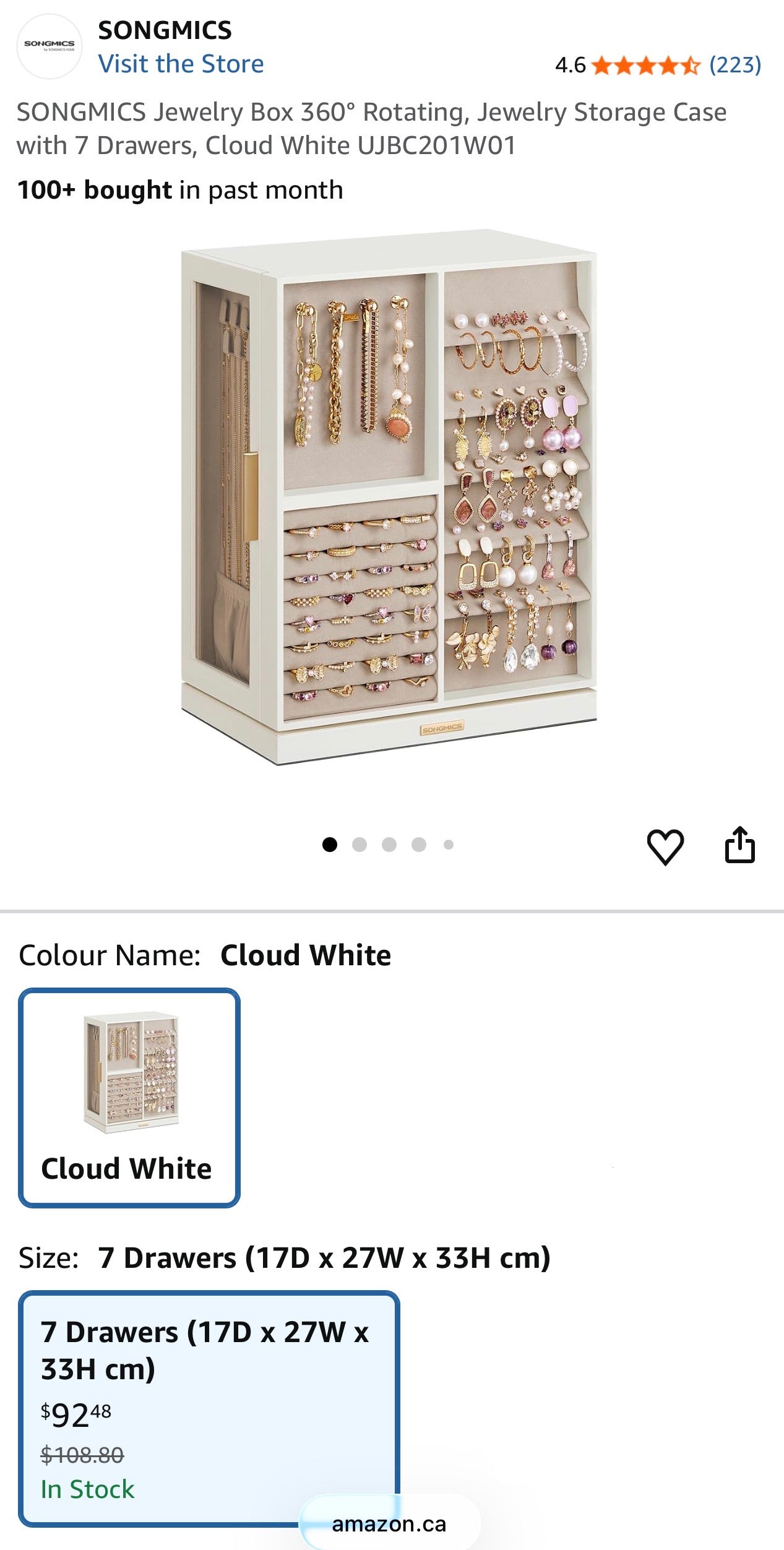 360° Rotating Jewelry Organizer