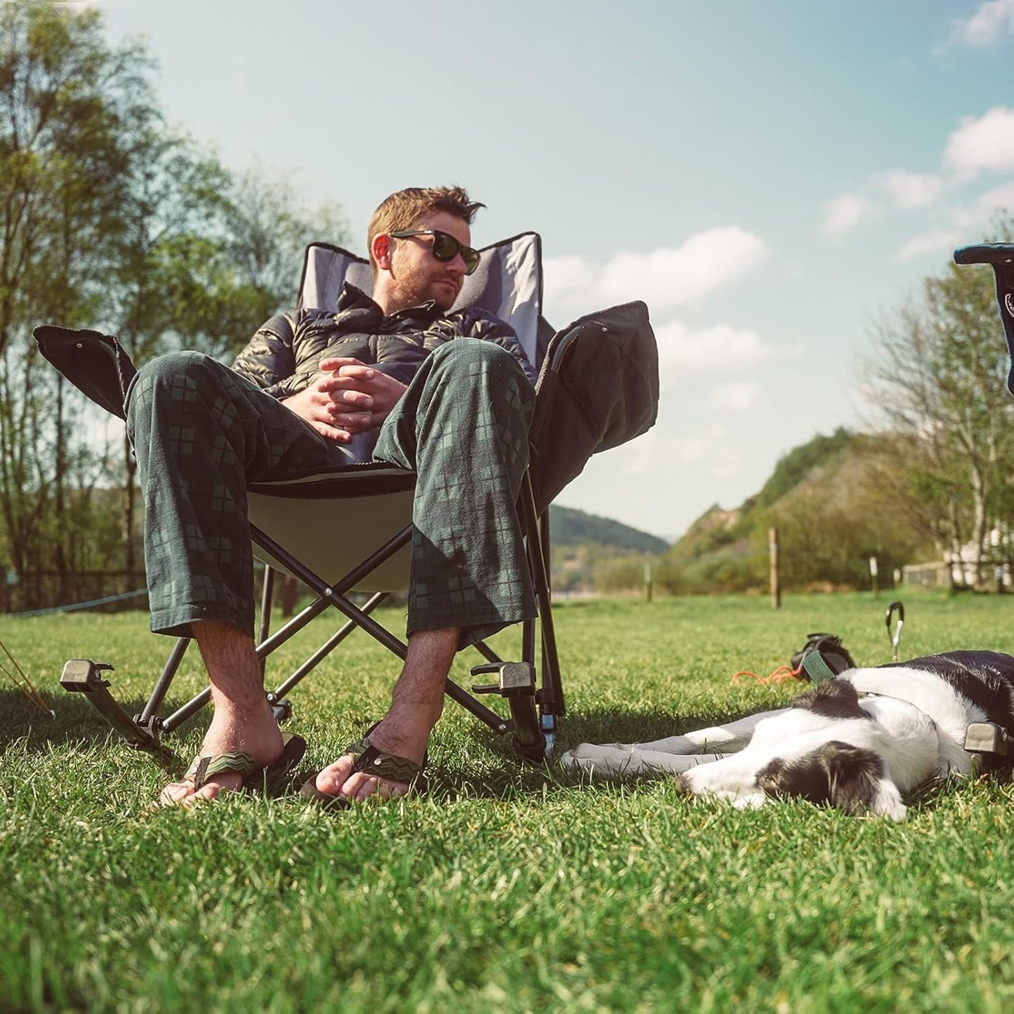 SUNNYFEEL Portable Rocking Camping Chair