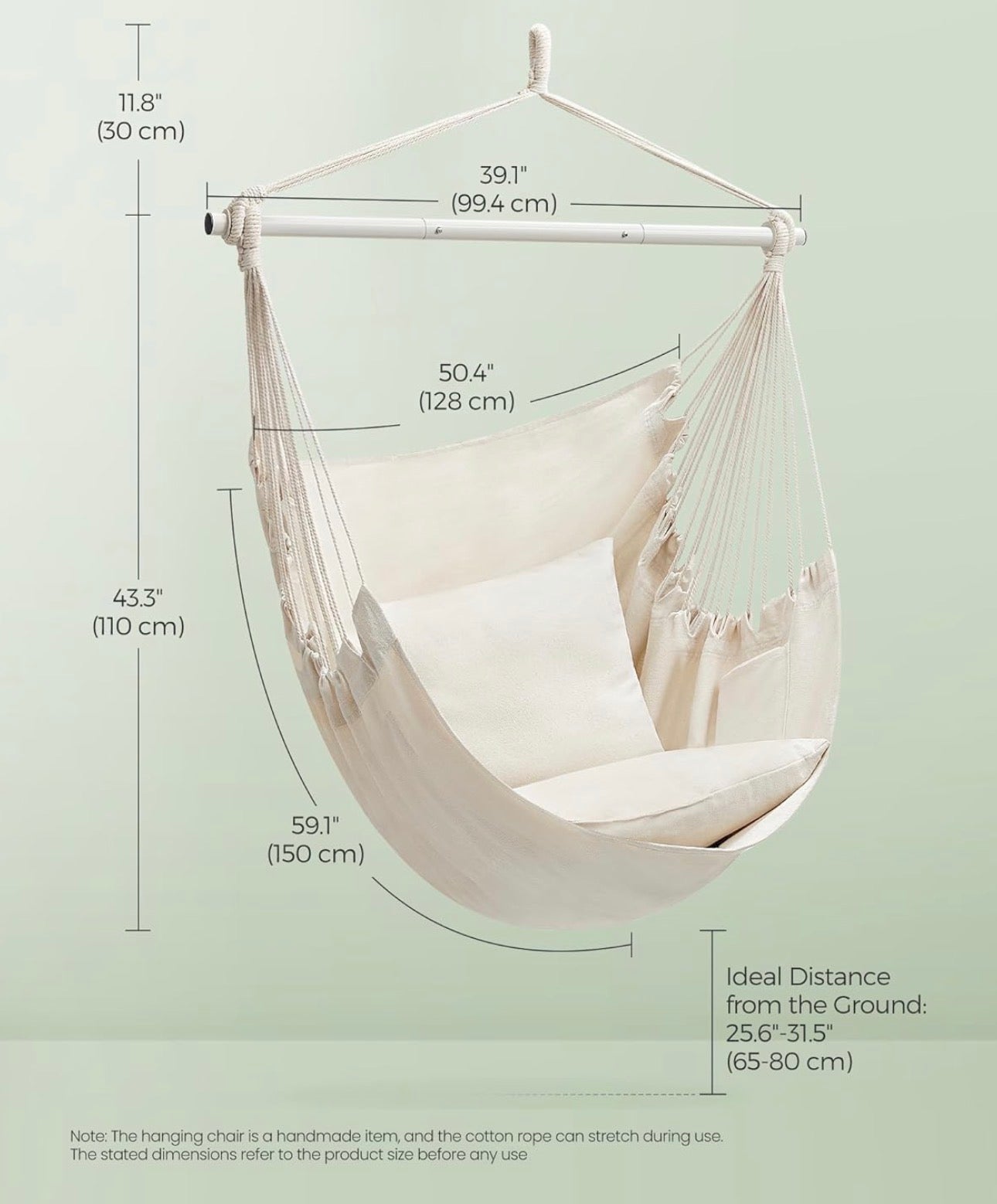 SONGMICS Hanging Hammock Chair