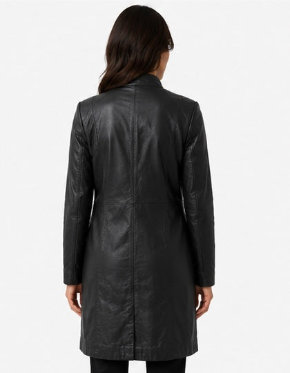 Danier Women’s Long Leather Coat - Small