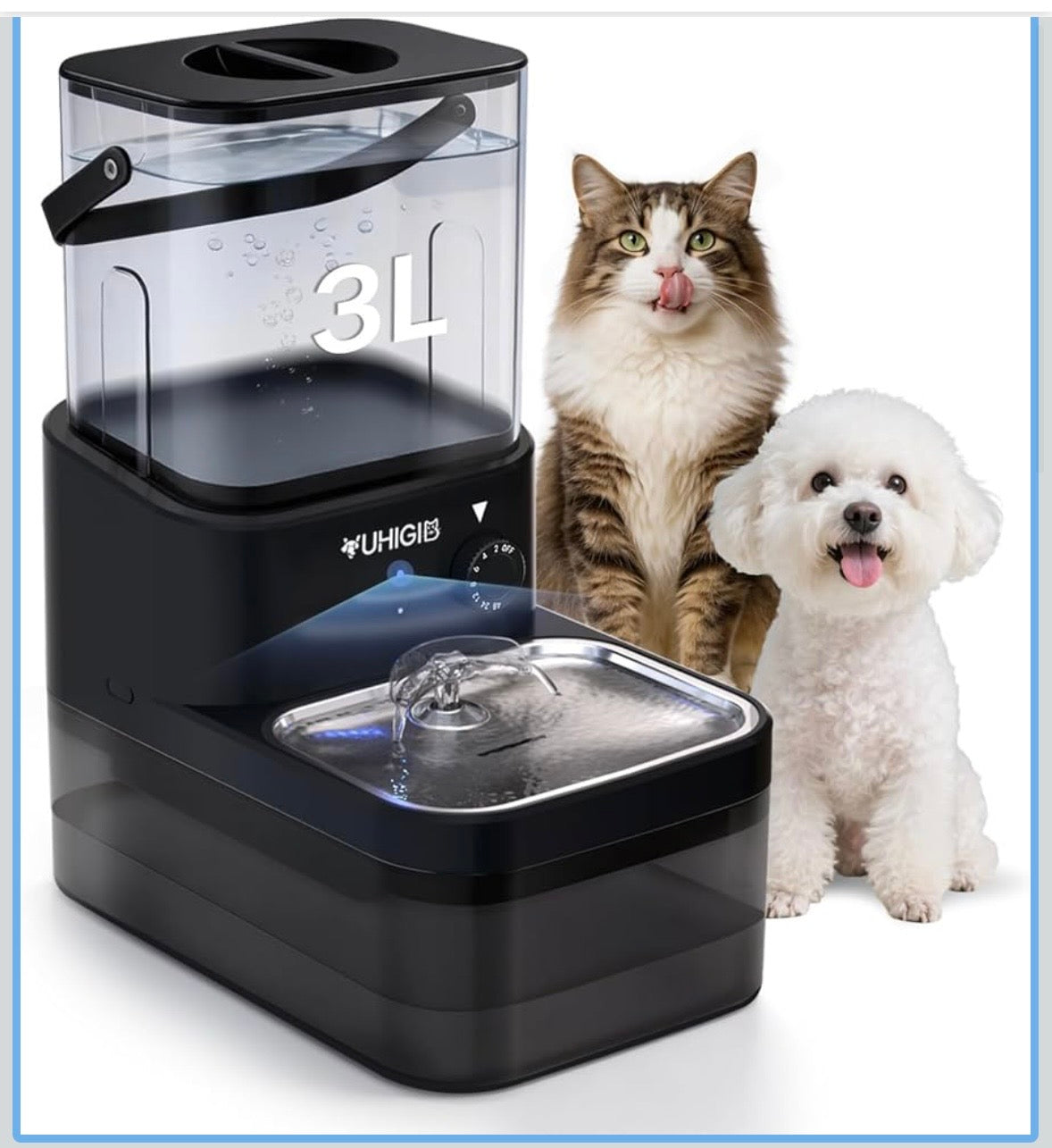 Smart Wireless Pet Water Fountain – 3L Capacity