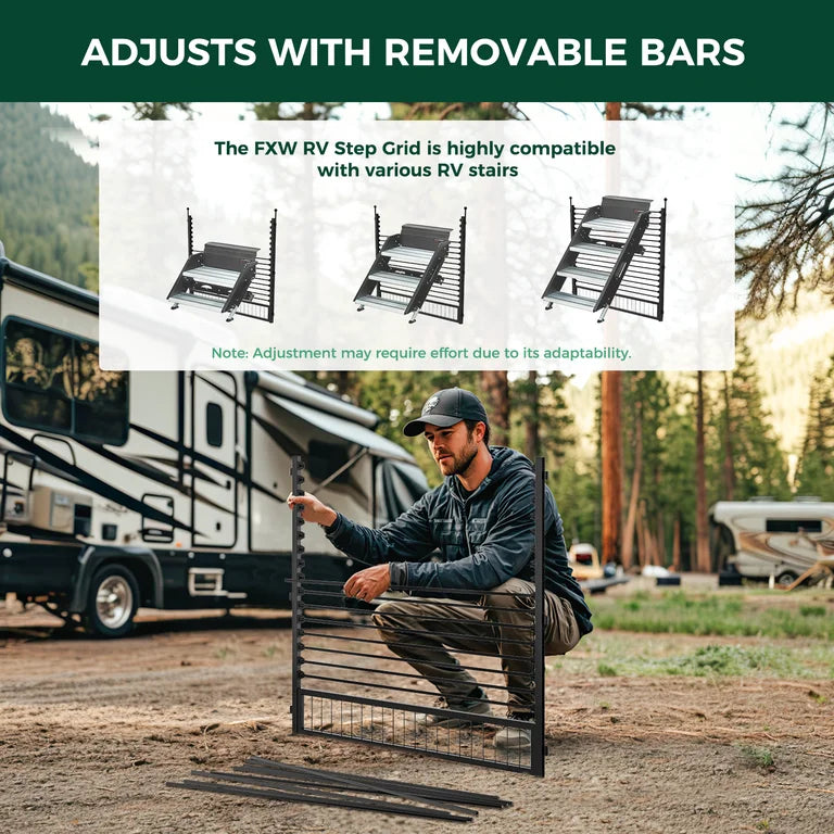 FXW RV Step Grid – Secure Stair Barrier (Step Grid Only)