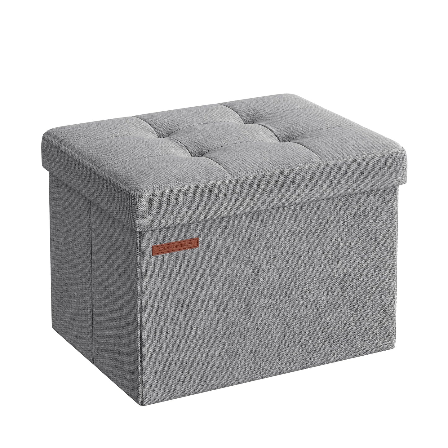 SONGMICS MAZIE Folding Storage Ottoman