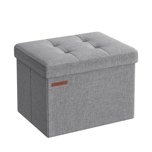 SONGMICS MAZIE Folding Storage Ottoman