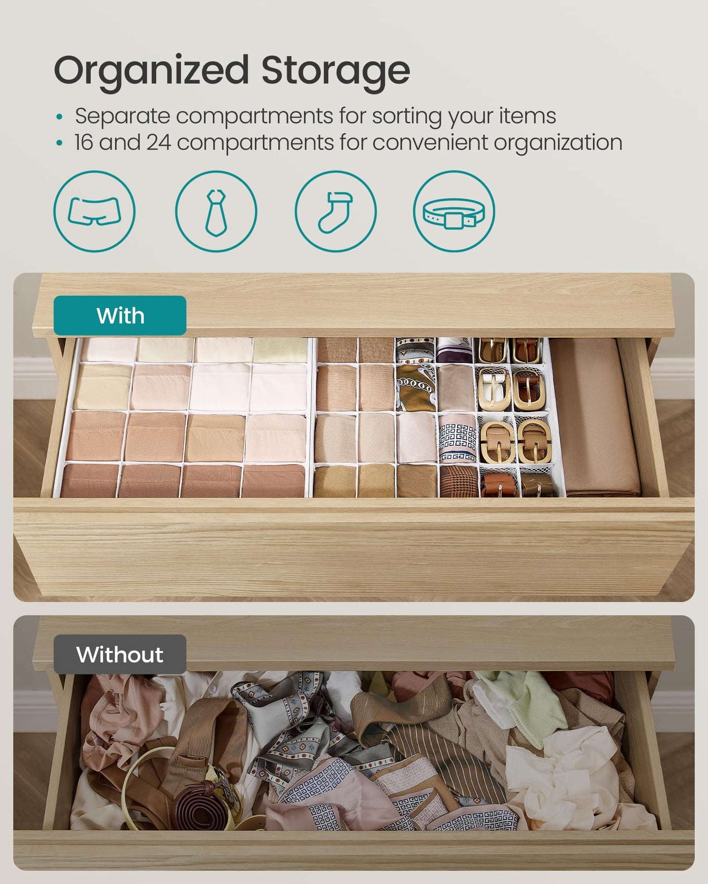 Drawer Organizer Set (4-Pack)
