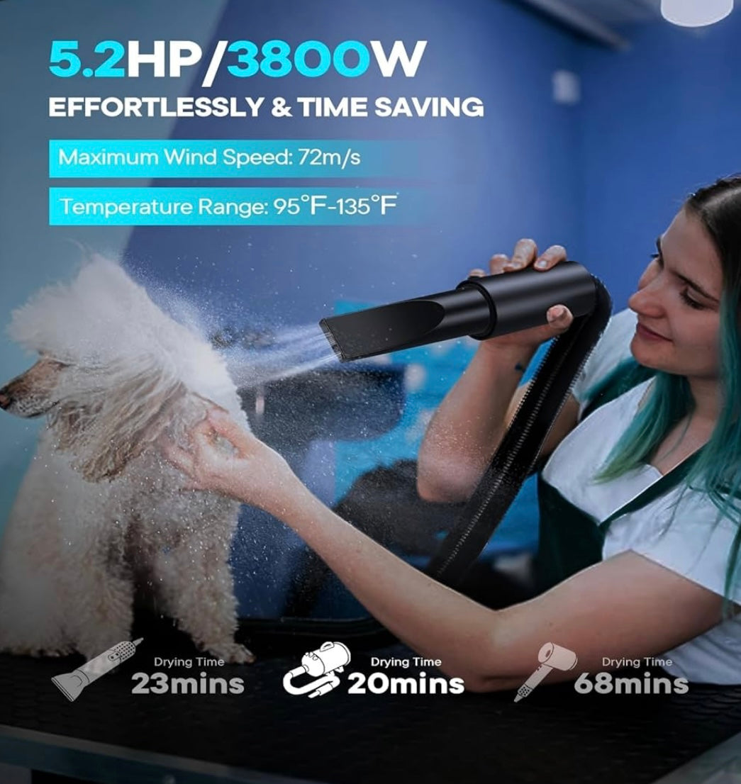 3800W High-Velocity Pet Grooming Dryer — BNIB