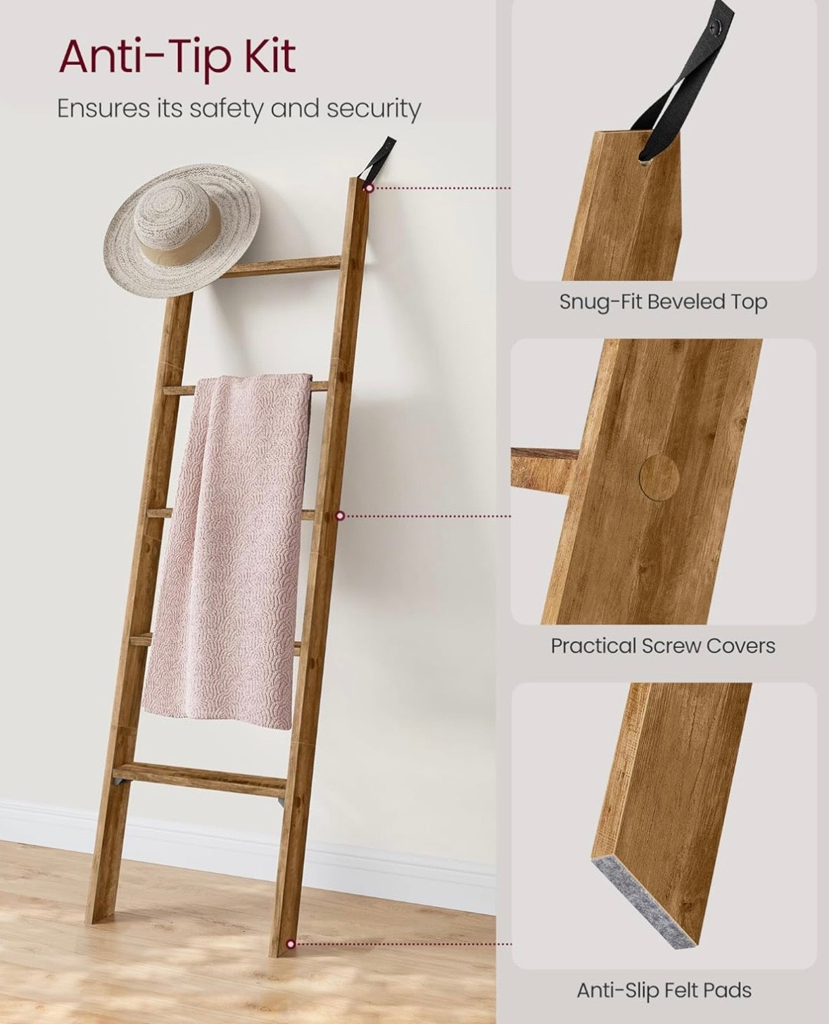 5-Tier Ladder Shelf / Blanket Ladder