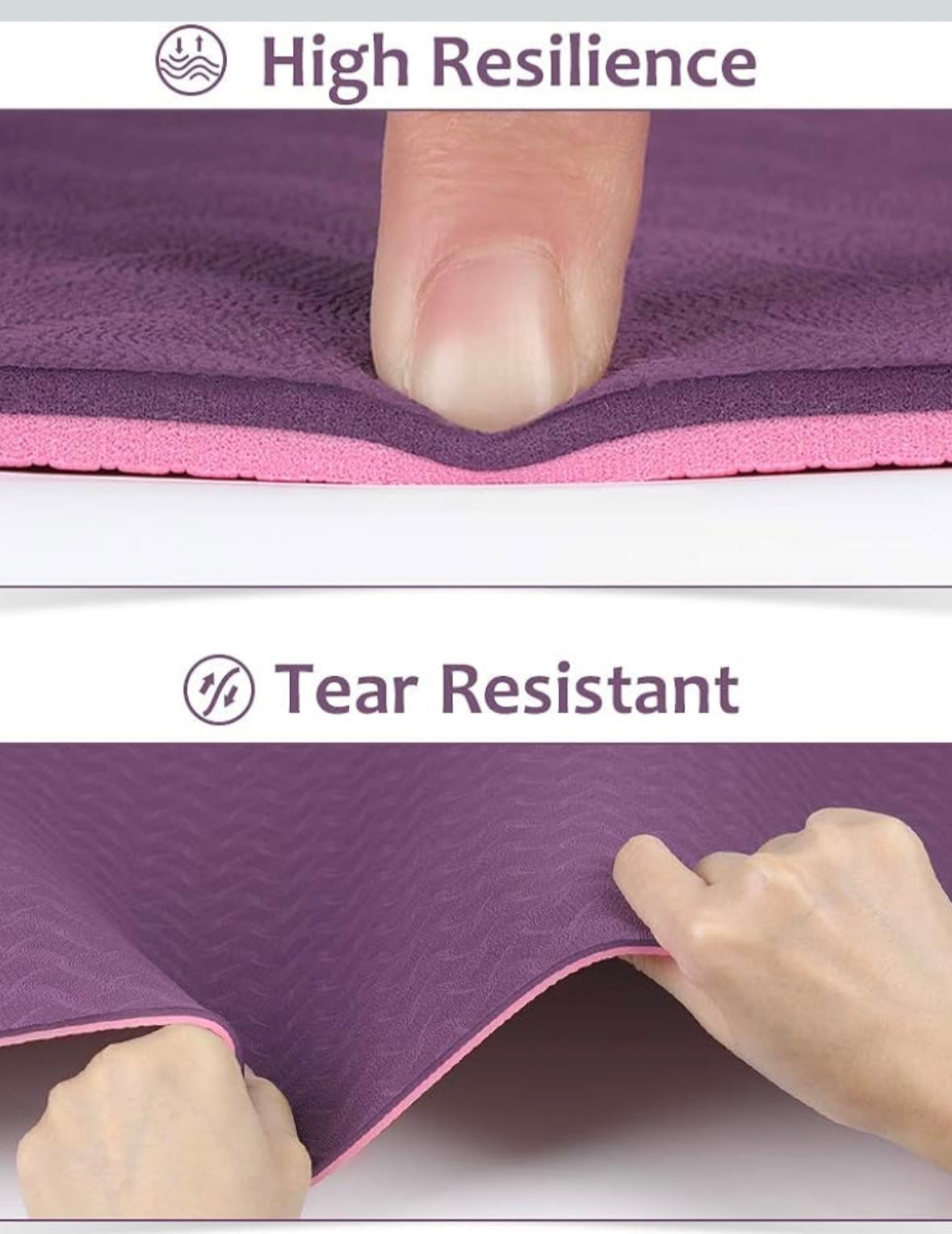 Glymnis Purple & Pink TPE Yoga Mat – 35% Off Amazon Sale Price!