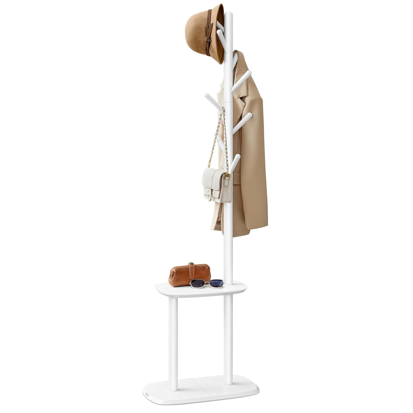 VASAGLE Freestanding Coat Rack with Shelf