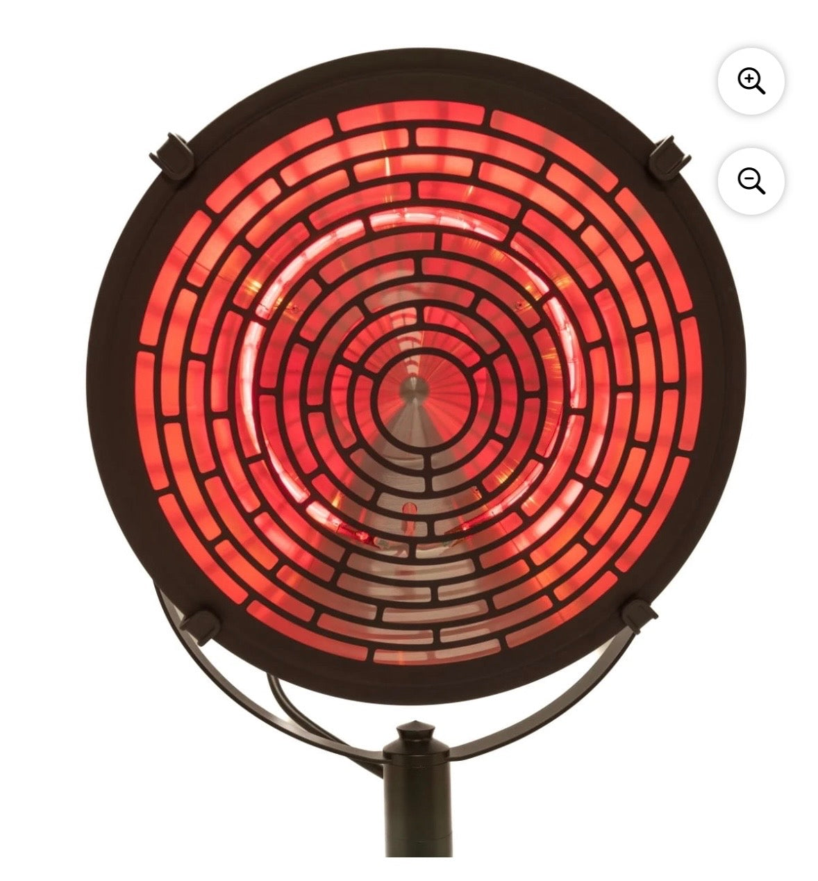🔥 1500W Electric Outdoor Infrared Patio Heater – Black (Remote & Touch Control)