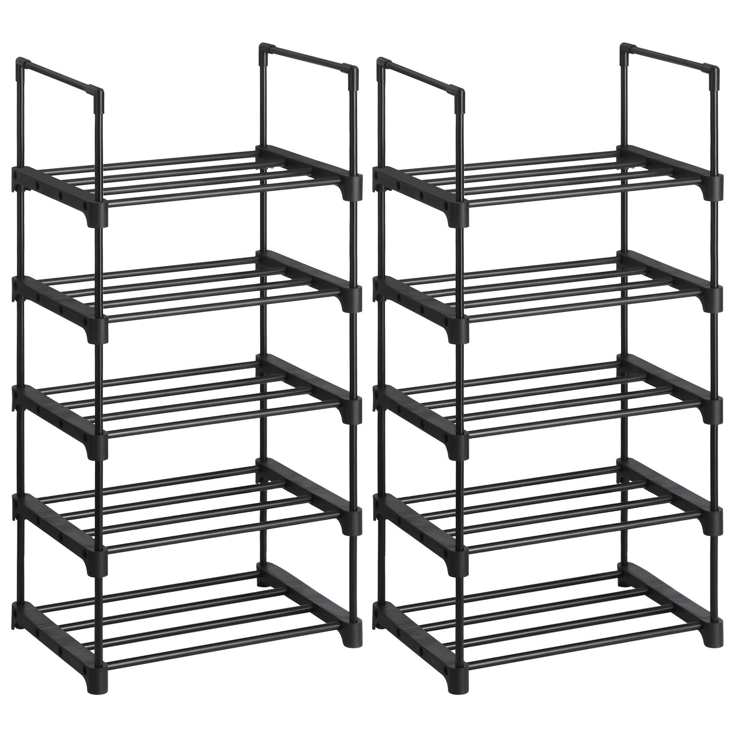 5-Tier Stackable Shoe Rack