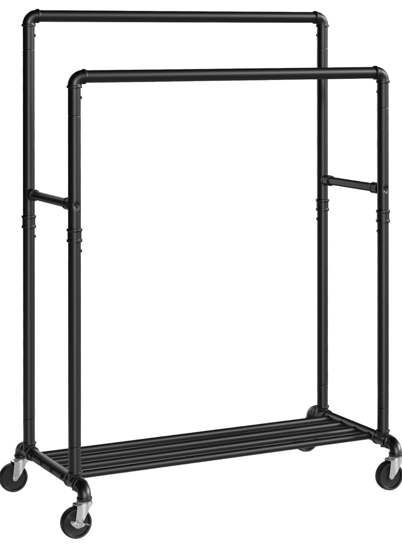SONGMICS Industrial Double-Rail Garment Rack