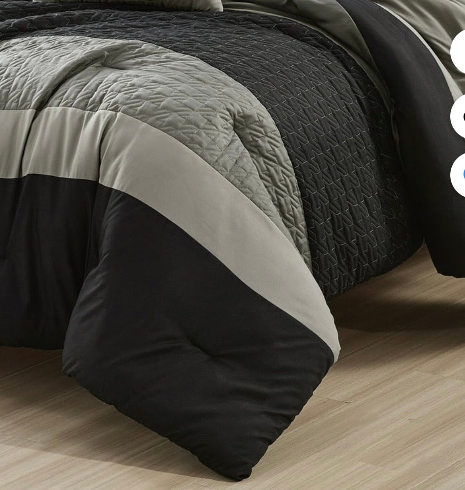 6-Piece Gray Comforter Set