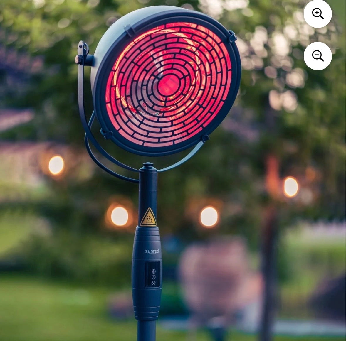 🔥 1500W Electric Outdoor Infrared Patio Heater – Black (Remote & Touch Control)