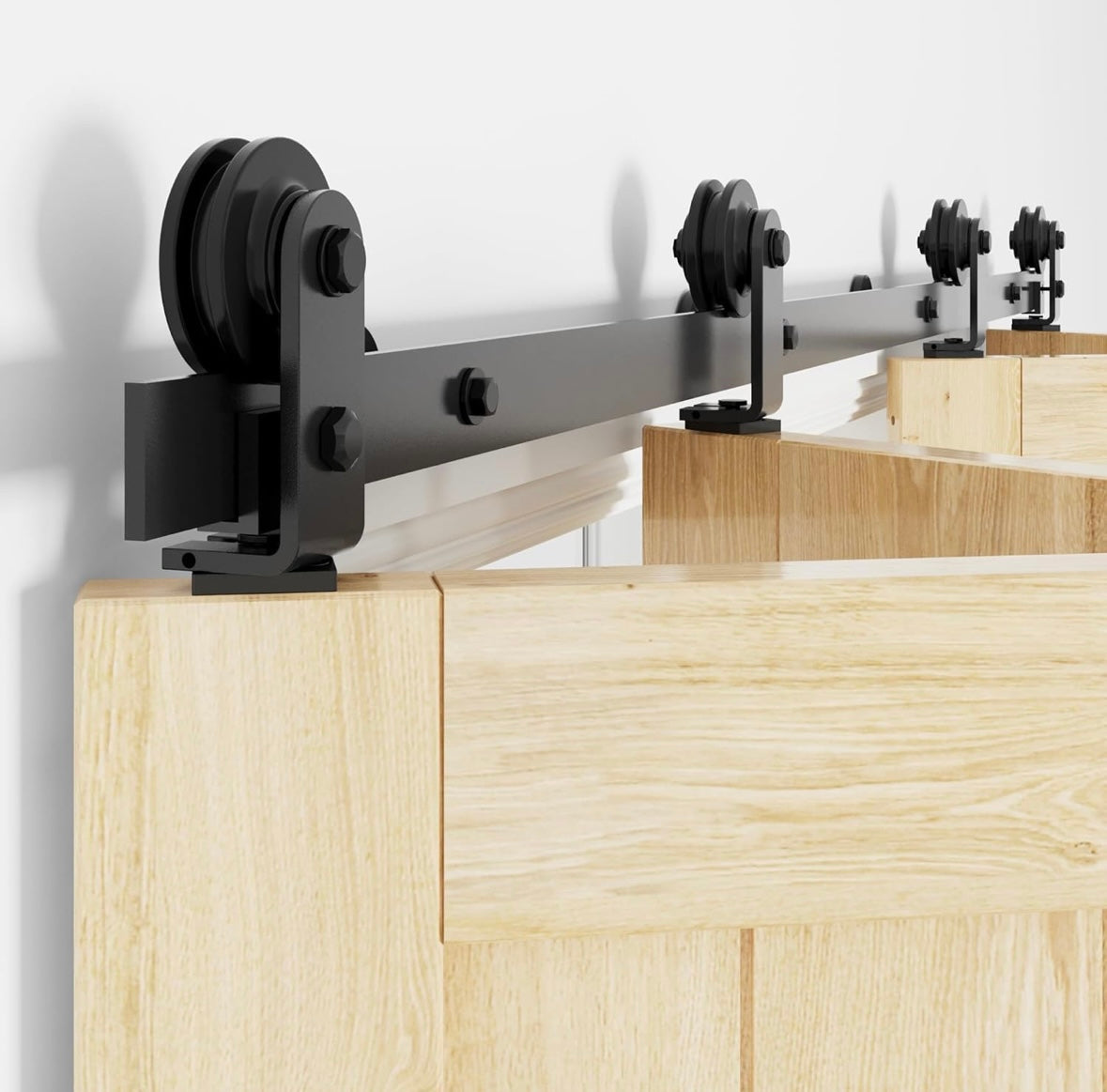 WINSOON Heavy-Duty Bifold Barn Door Hardware Kit – 40% Off Amazon Price