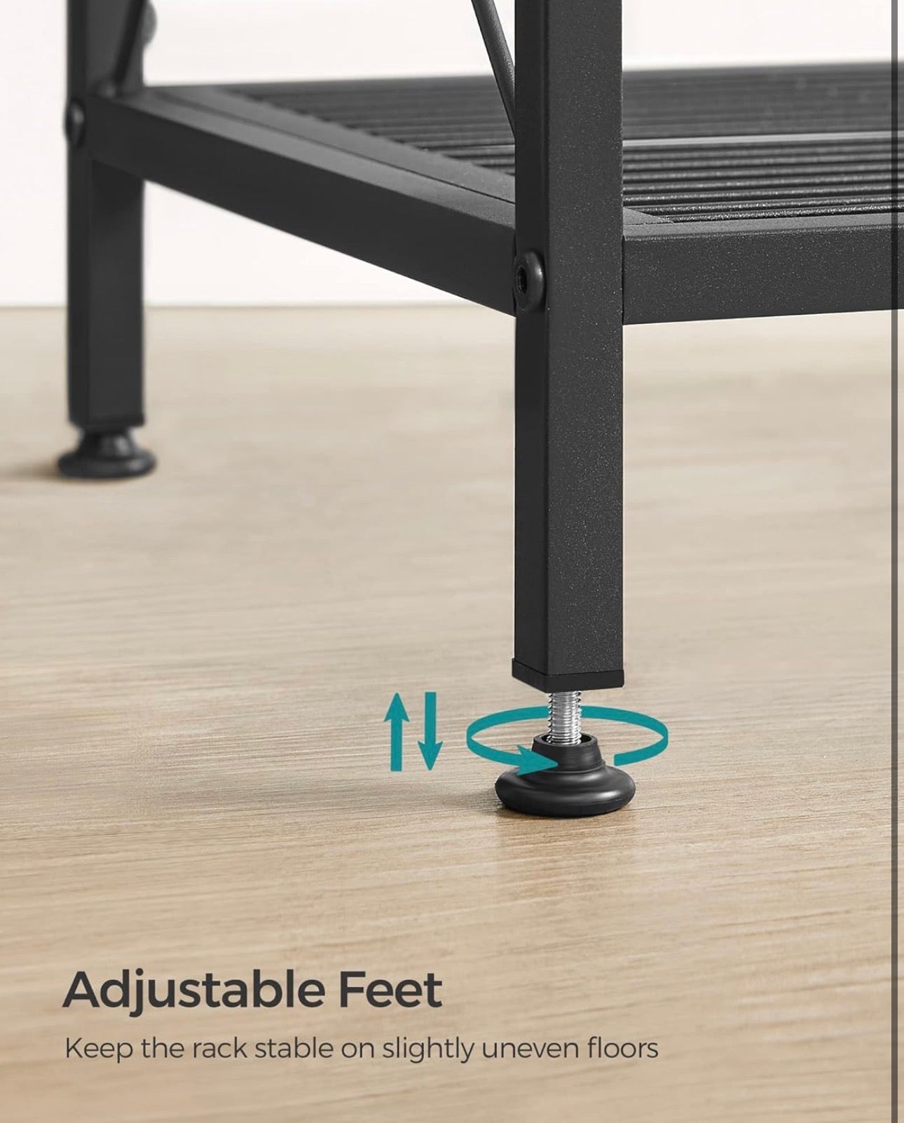 SONGMICS 5-Tier Adjustable Metal Storage Rack