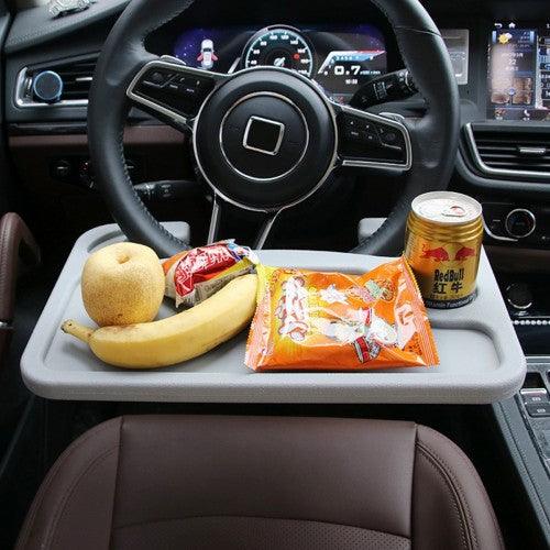 Multi-Purpose Steering Wheel Tray – Car Food Tray & Laptop Desk