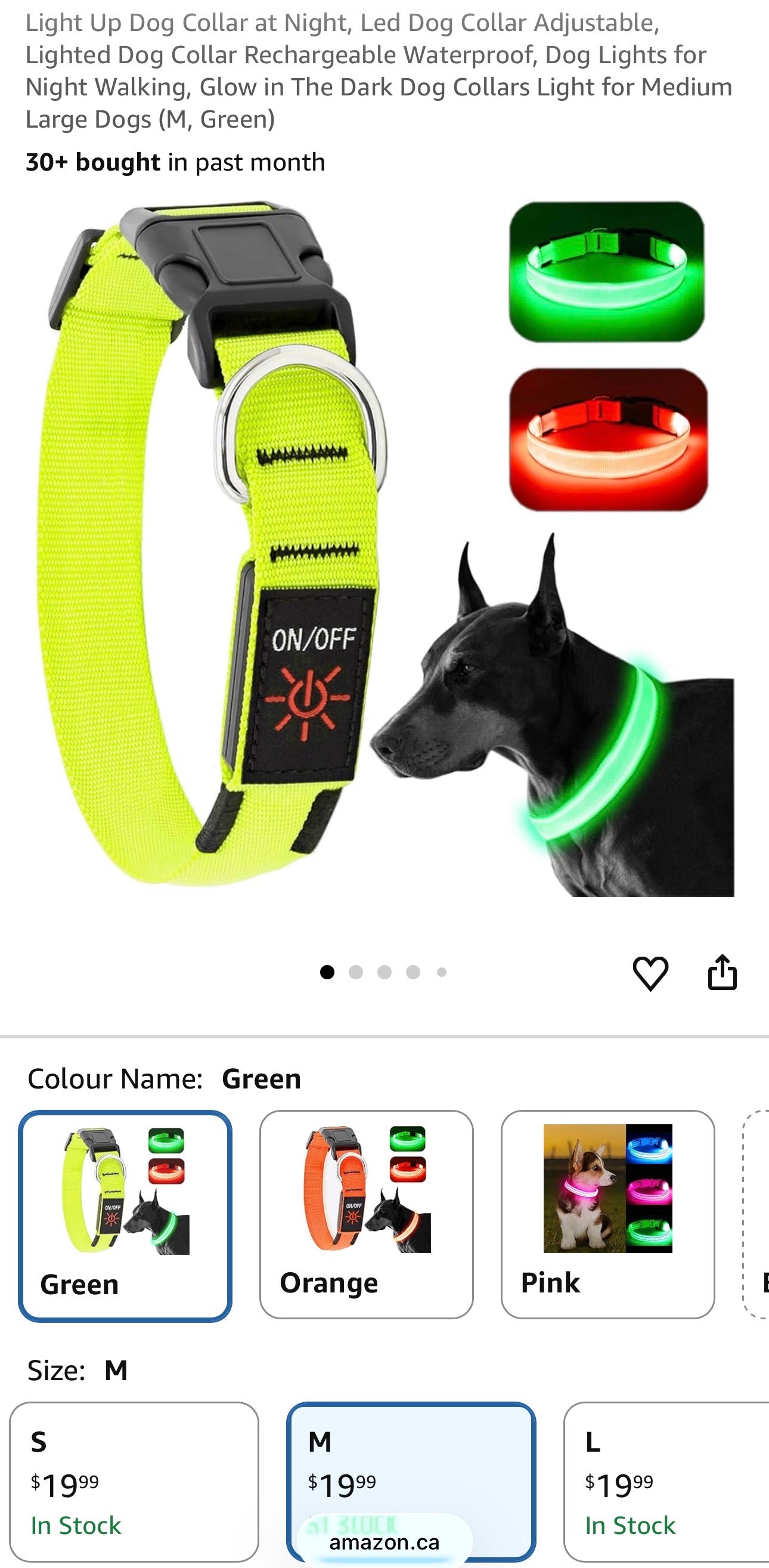 KOSKILL LED Light-Up Dog Collar