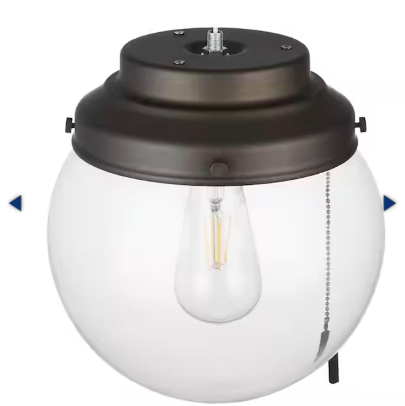 Hampton Bay 1-Light LED Ceiling Fan Light Kit