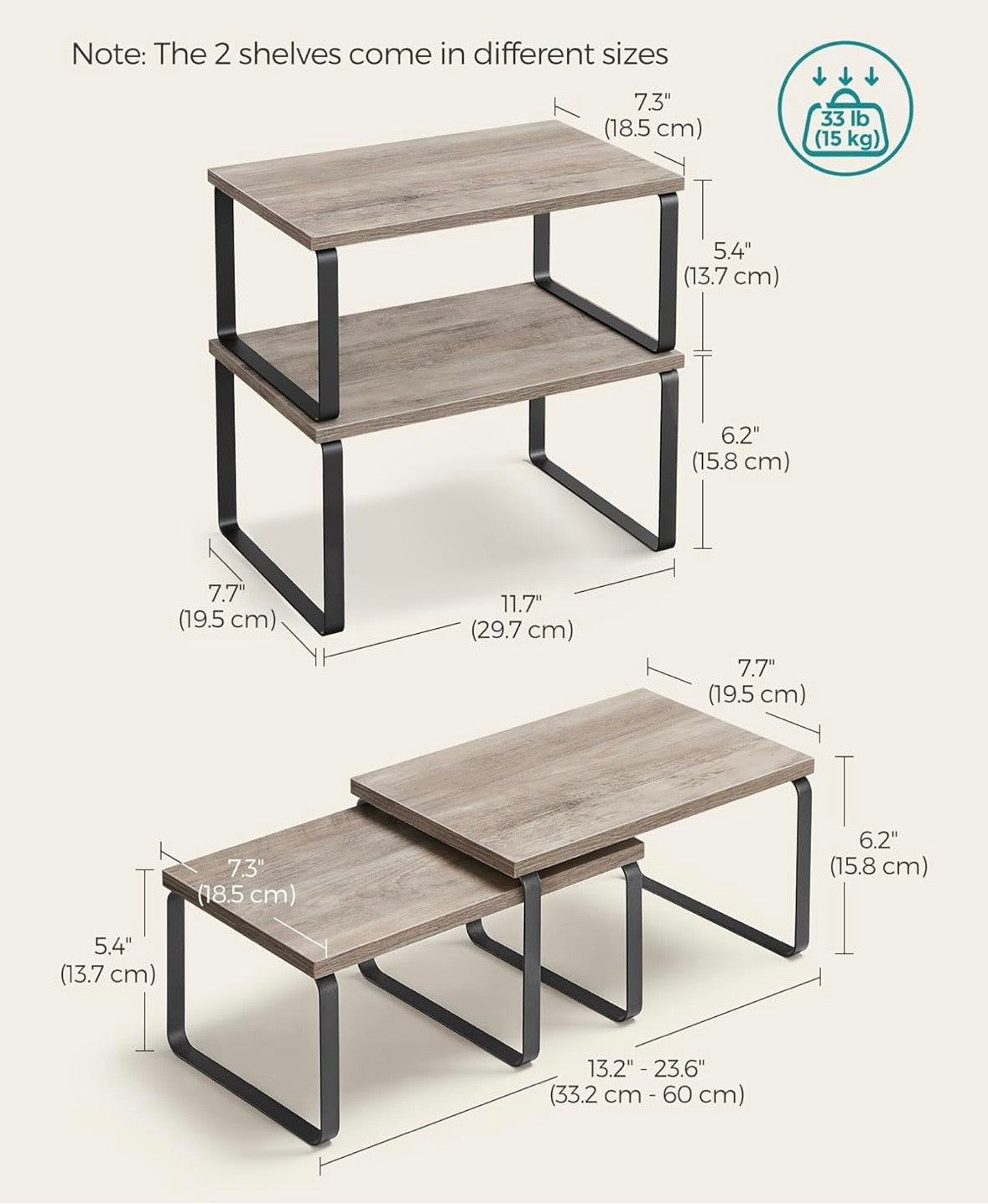 Expandable Countertop Shelf Organizer