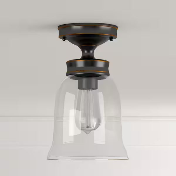 Hampton Bay Vintage Semi-Flush Mount Ceiling Light