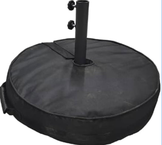 Adjustable Patio Umbrella Stand with Sand-Fill Bag — Fits Multiple Pole Sizes