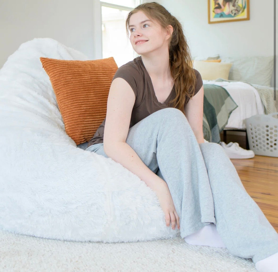 Oversized Plush Bean Bag Lounge Chair