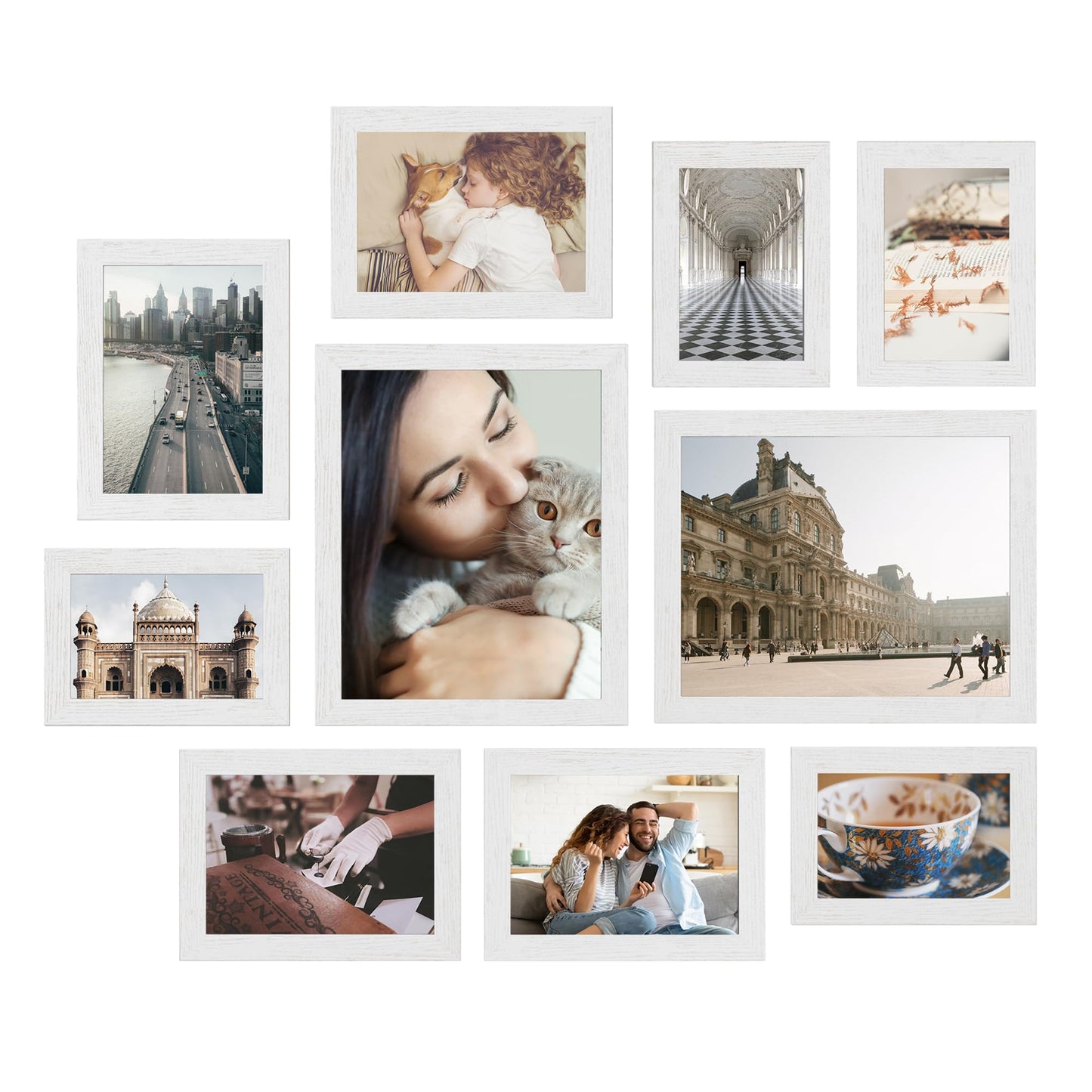 SONGMICS 10-Pack Gallery Picture Frame Set