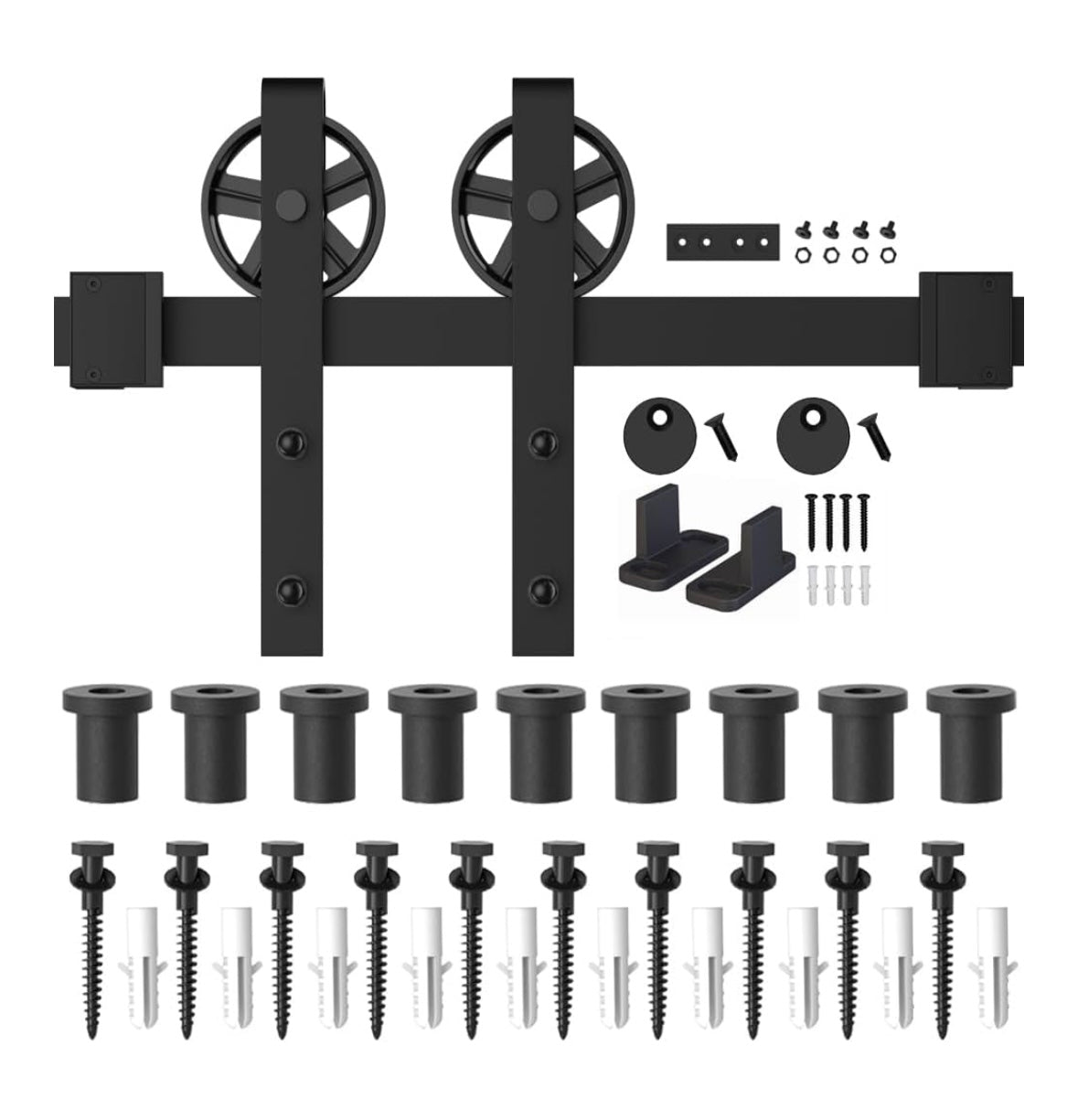 WINSOON 12FT Sliding Barn Door Hardware Kit – Open Box (Half Price!)