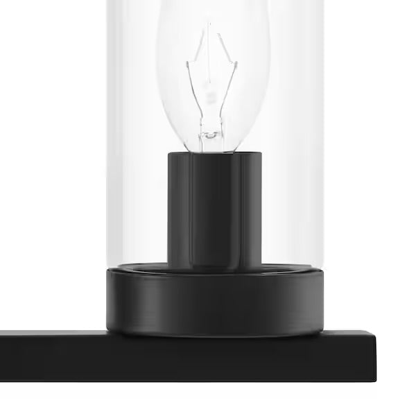 Hampton Bay Loveland 3-Light Black Vanity Light