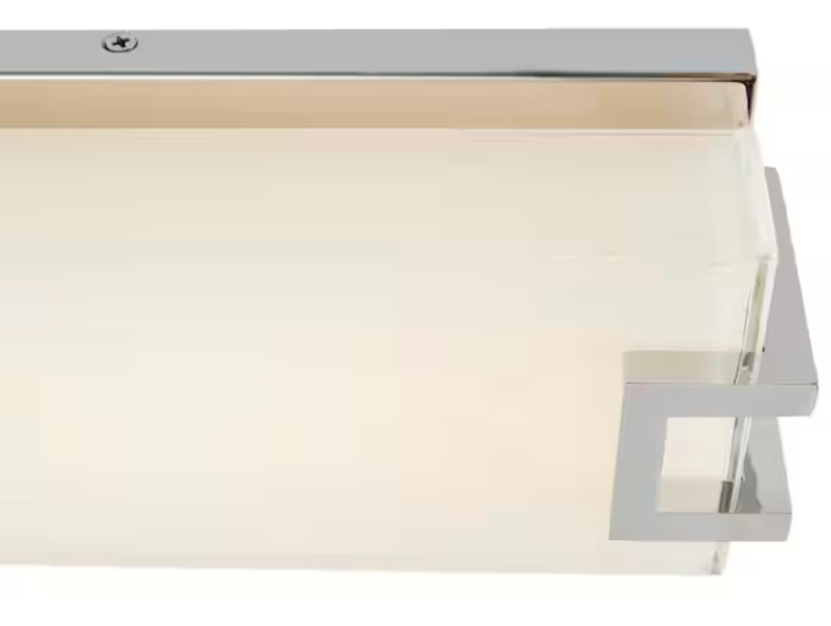 Home Decorators Collection LED Vanity Light Fixture — Modern 32W Integrated LED Bathroom Wall Light