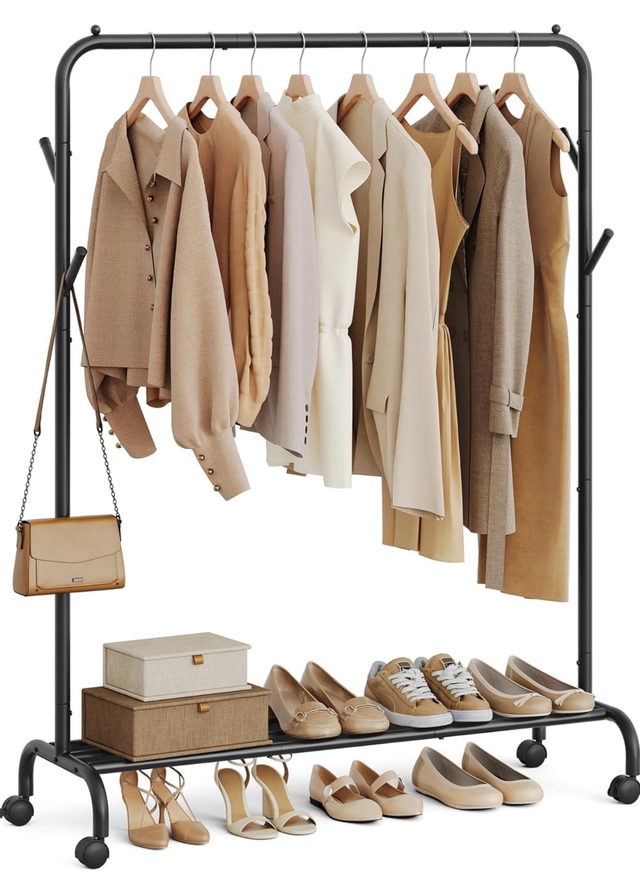 SONGMICS Rolling Garment Rack