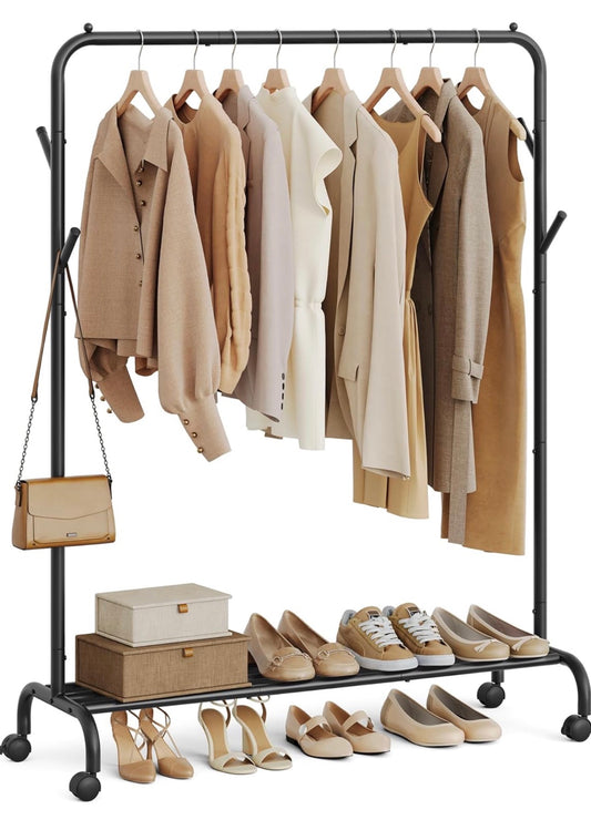 SONGMICS Rolling Garment Rack