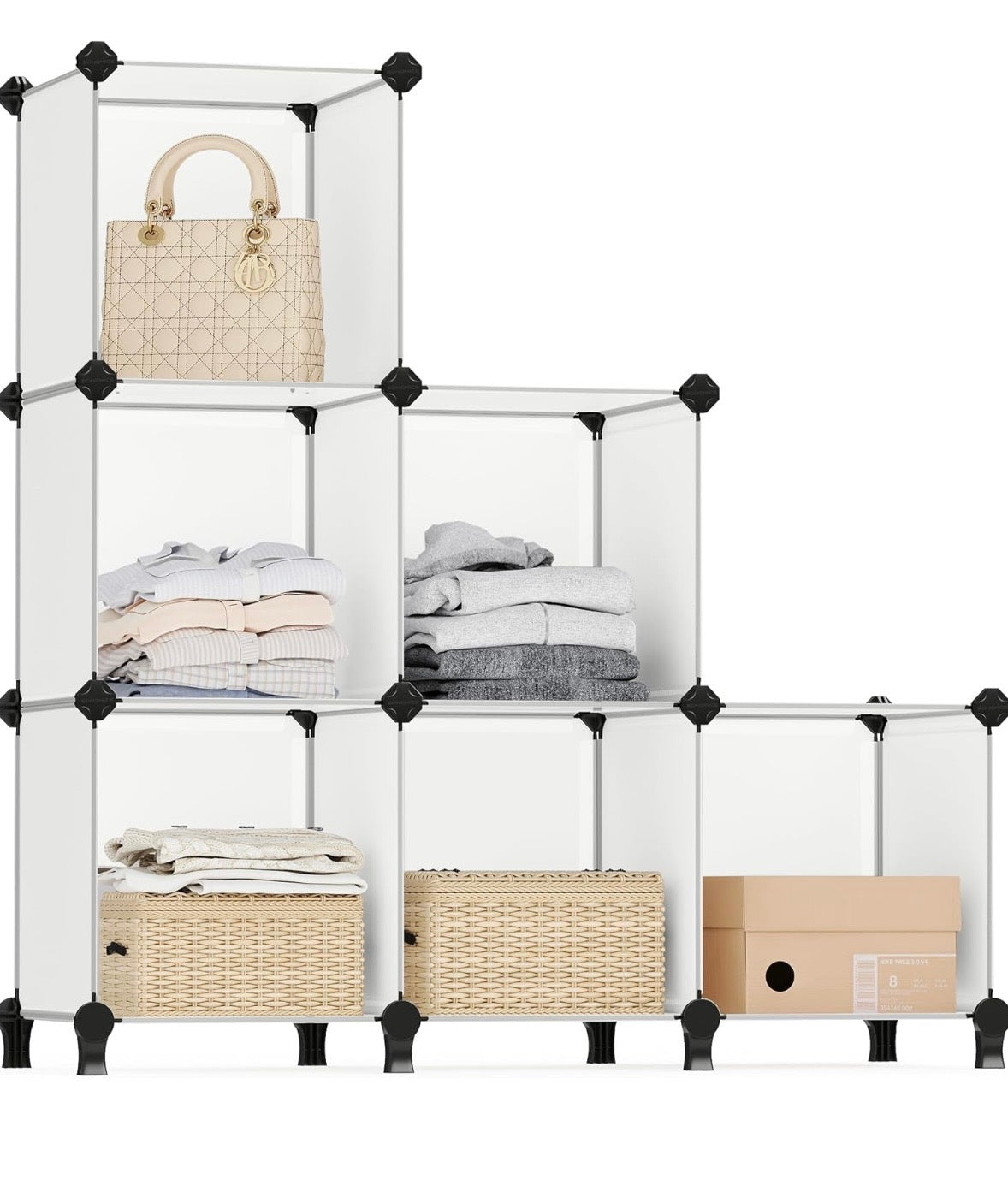 6-Cube Modular Storage Organizer